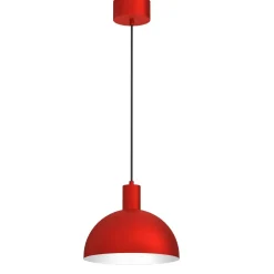 Pendelleuchte Rot Metall B:29 cm E27 Loft dekorativ