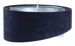 Pendelleuchte rund Ø 50 cm E27 Stoff Velours Optik