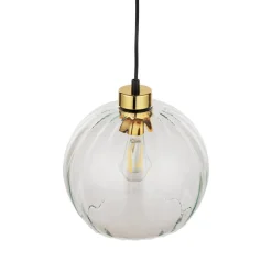 Pendelleuchte rund Glas Ø 25 cm höhenverstellbar E27