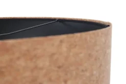 Pendelleuchte rund Natur Schwarz Ø 40 cm E27 Kork