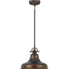 Pendelleuchte RURAL Braun Ø34cm Esstisch Lampe