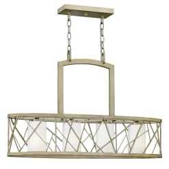 Pendelleuchte RYAN Blattsilber L81cm kürzbar Lampe