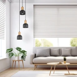 Pendelleuchte Schwarz E27 3-flammig Metall Holz PRESTON