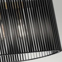 Pendelleuchte Schwarz Messing B: 101,6 cm 5x E27 Metall