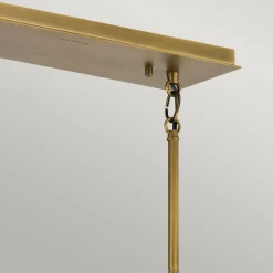 Pendelleuchte Schwarz Messing B: 101,6 cm 5x E27 Metall