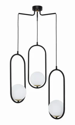 Pendelleuchte Schwarz Weiß NAESALA 3xE14 Lampe