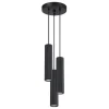 Pendelleuchte Schwarz 3x GU10 schmal Ø 19,5 cm Alu Modern