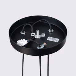 Pendelleuchte Schwarz 3x GU10 schmal Ø 19,5 cm Alu Modern