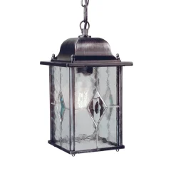 Pendelleuchte THOMPSON Kirchenglas IP43 außen