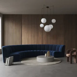 Pendelleuchte verstellbar B: max. 4 m Glas Metall 5x E27