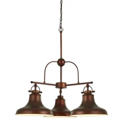 Pendelleuchte Vintage Ø 63 cm 3-flammig E27 Braun