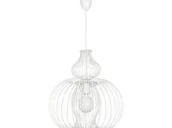 Pendelleuchte Weiß Metall Ø 44 cm E27