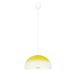 Pendelleuchte Wohnzimmer Esstisch Gelb Glas rund