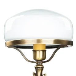 Pilzleuchte Messing massiv Jugendstil