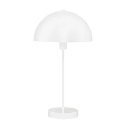 Pilzleuchte Weiß E14 46,2 cm Ø 25 cm Metall Bauhaus