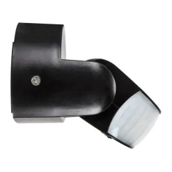 PIR Bewegungsmelder IP65 Schwarz einstellbare Leuchtdauer außen