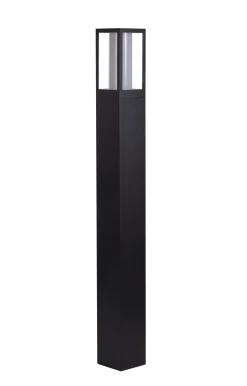 Pollerleuchte IP44 GU10 73 cm Schwarz Weiß Aluminium