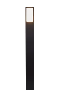 Pollerleuchte IP44 GU10 73 cm Schwarz Weiß Aluminium