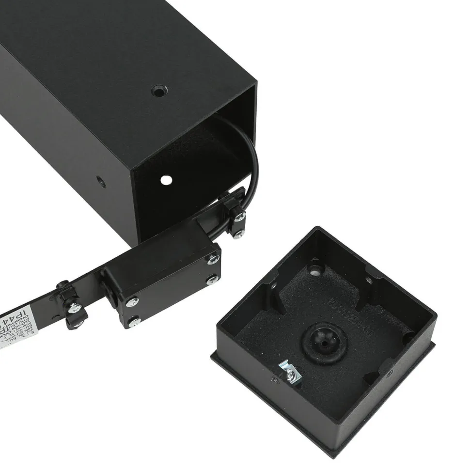 Pollerleuchte IP44 GU10 45 cm Schwarz Weiß Aluminium