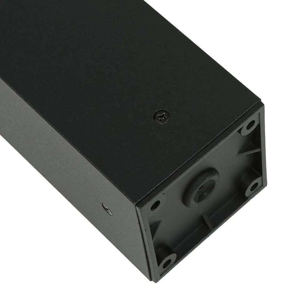 Pollerleuchte IP44 GU10 45 cm Schwarz Weiß Aluminium