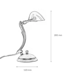 Premium Bankerleuchte aus Messing