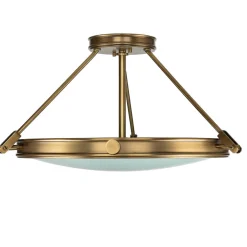 Premium Deckenleuchte rund Jugendstil in Messing GRACIA