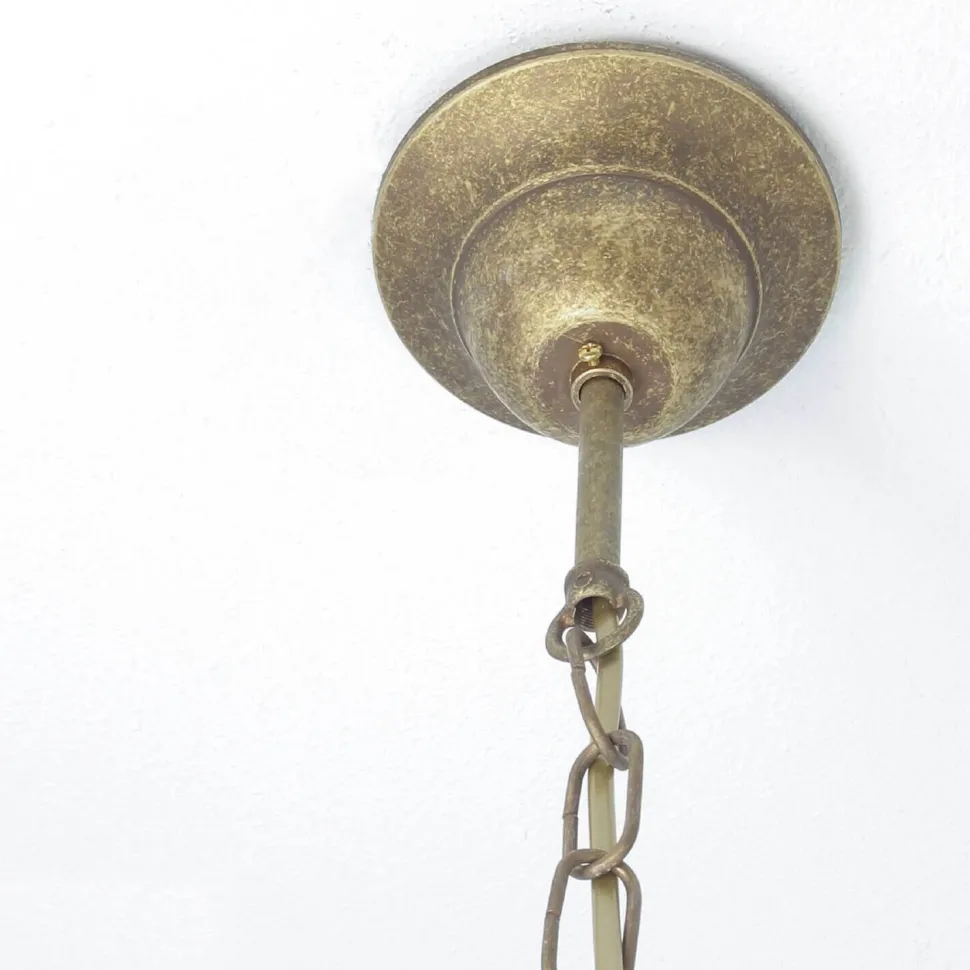 Premium Hängeleuchte Außen aus Messing in Bronze