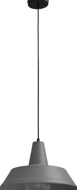 Premium Pendelleuchte Grau Ø35cm Handarbeit Loft