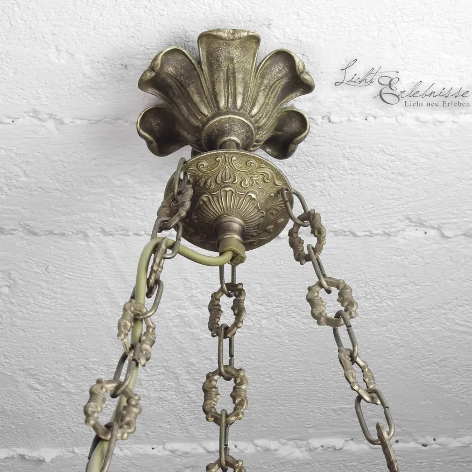 Premium Pendelleuchte Putti Bronze