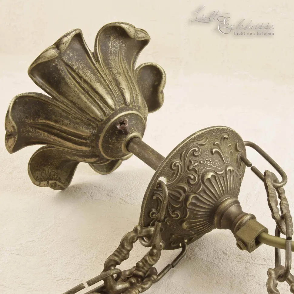 Premium Pendelleuchte Putti Bronze