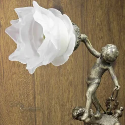 Premium Pendelleuchte Putti Bronze