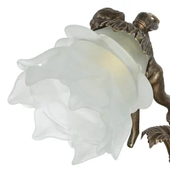 Premium Tischleuchte Putte in Bronze