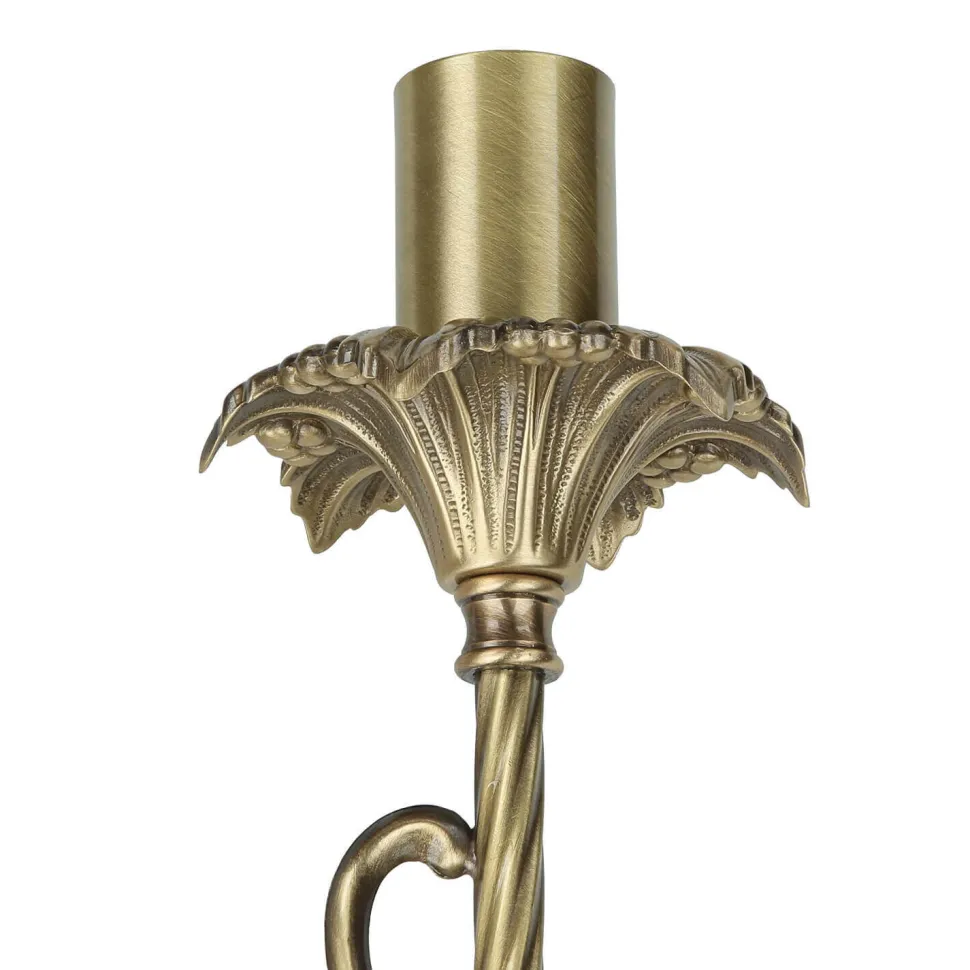Premium Wandlampe Echt-Messing in Bronze Klassisch