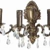 Premium Wandleuchte Bronze Antik 3-Flmg