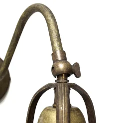 Premium Wandleuchte Country Messing in Bronze Antik