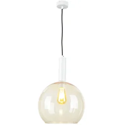 Retro Hängelampe in Bernstein LYSITOS Esstisch E27