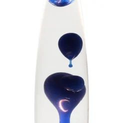 Retro Lavalampe Blau Schwarz 40cm G9 elegant ROXY