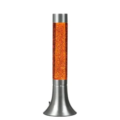 Retro Lavalampe Glitter Orange rund Ø13cm YVONNE