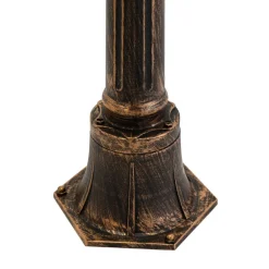 Retro Wegeleuchte Außen in Schwarz Kupfer KAIRO