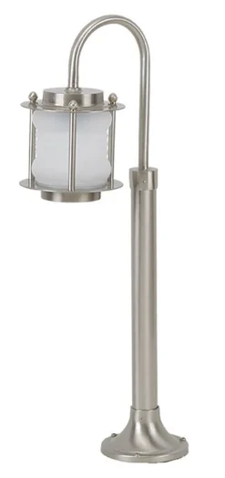 Rostfreie Gartenleuchte aus Messing Glas H:62cm