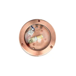 Runde Außenleuchte Kupfer aus Messing G9 Ø14cm