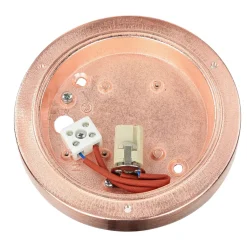 Runde Außenleuchte Kupfer aus Messing G9 Ø14cm