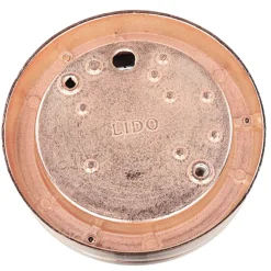 Runde Außenleuchte Kupfer aus Messing G9 Ø14cm