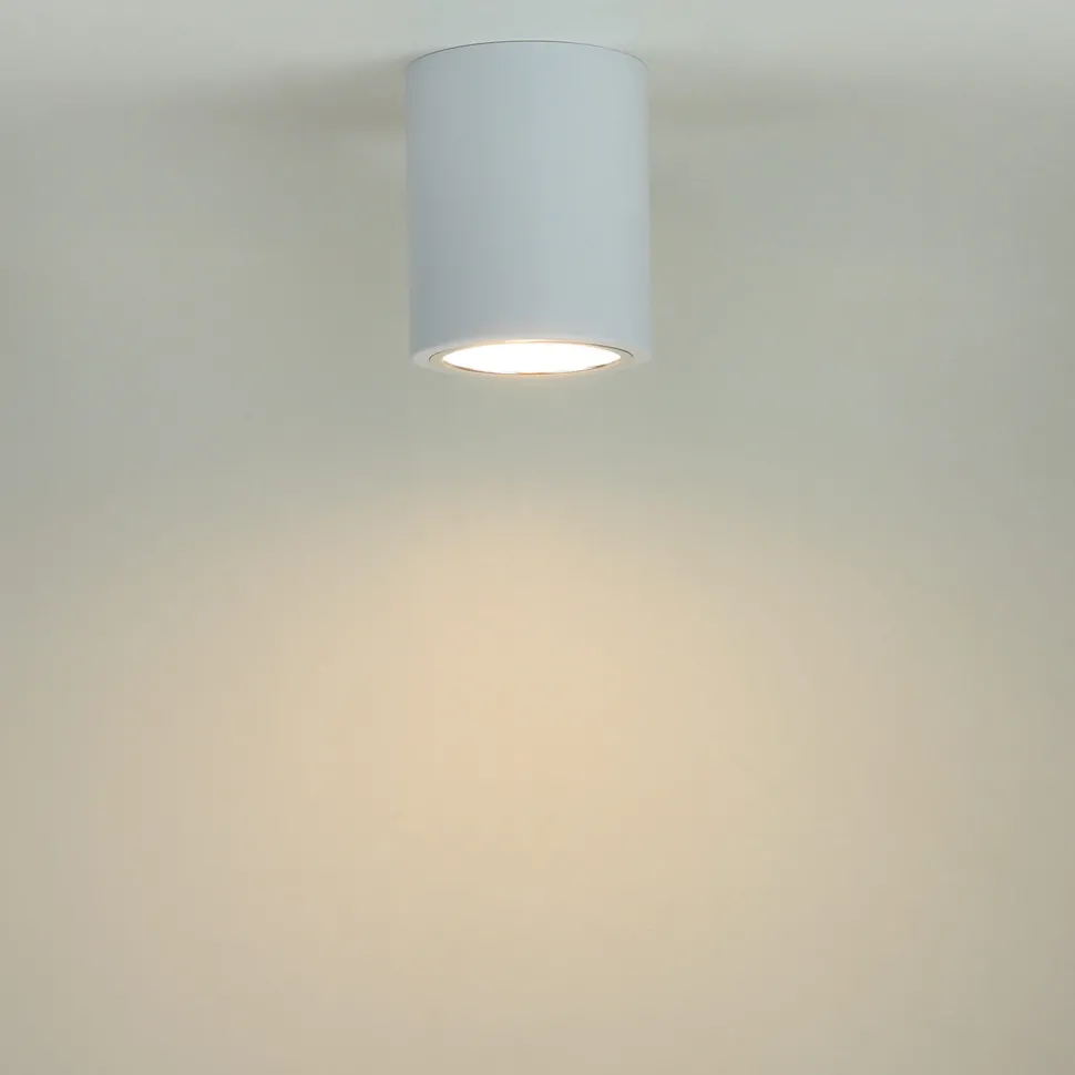 Runde Bauhaus Deckenleuchte Deckenlampe für die Küche in Weiß