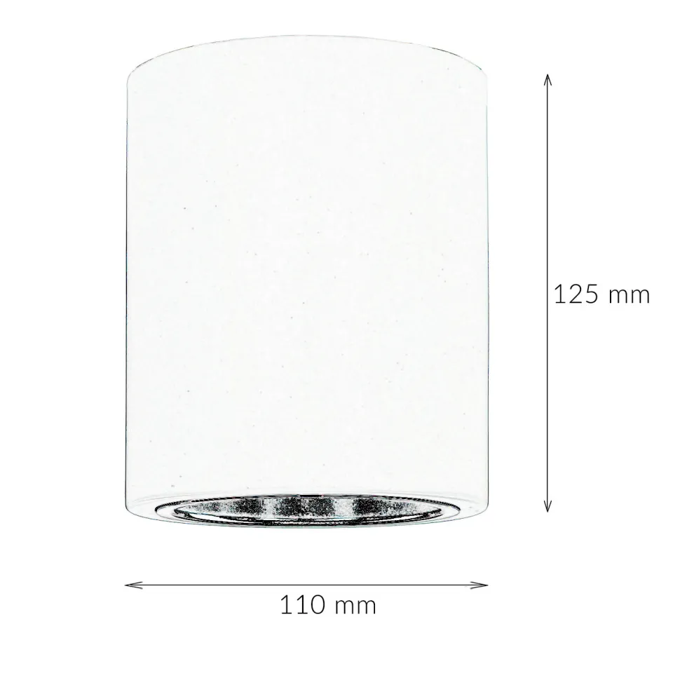 Runde Bauhaus Deckenleuchte Deckenlampe für die Küche in Weiß