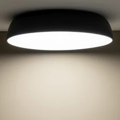 Runde Deckenlampe E27 blendarm 10-flmg L:78 cm in Grau