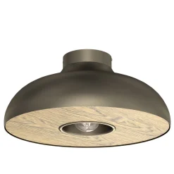 Runde Deckenlampe Metall Gold Natur Ø39 cm akzentuiert