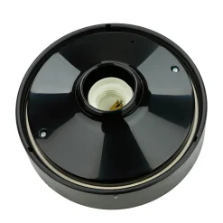 Runde Deckenlampe Schwarz Ø18cm klein IP44 Modern MAIRA