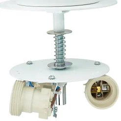 Runde Deckenlampe Schwarz Ø 30 cm blendarm Stoff Glas