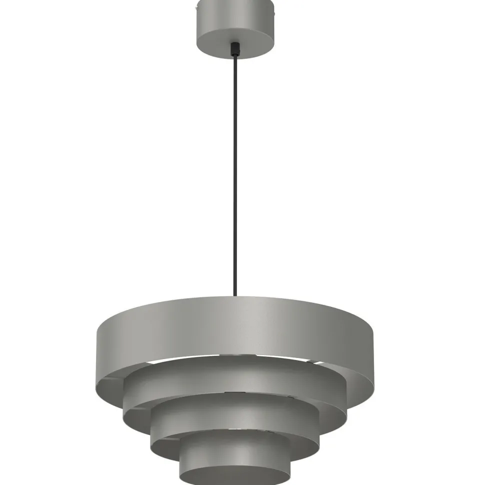 Runde Hängelampe Dunkelgrau E27 Ø39 cm indirektes Licht